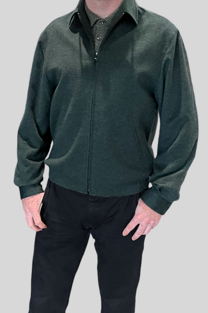 Collared Cashmere Bomber