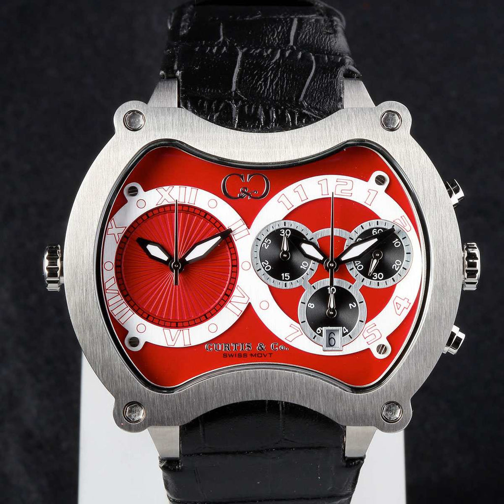BIG TIME GRAND (57mm) RED DIAL / STAINLESS STEEL CASE