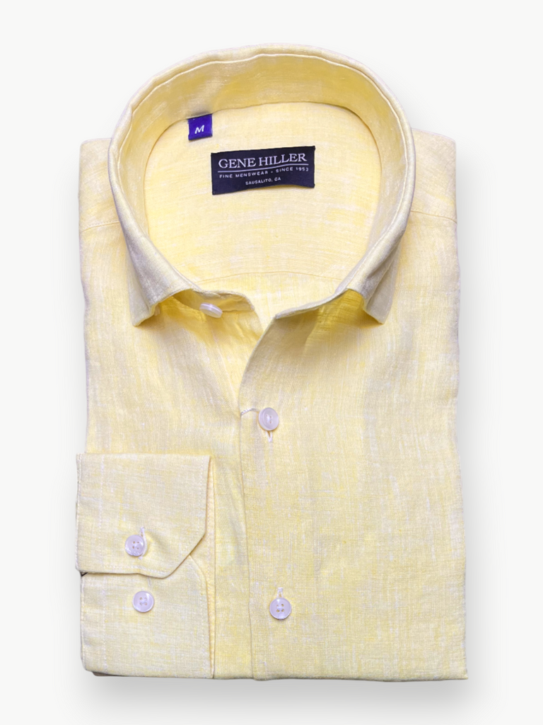 Linen Button Down - Yellow