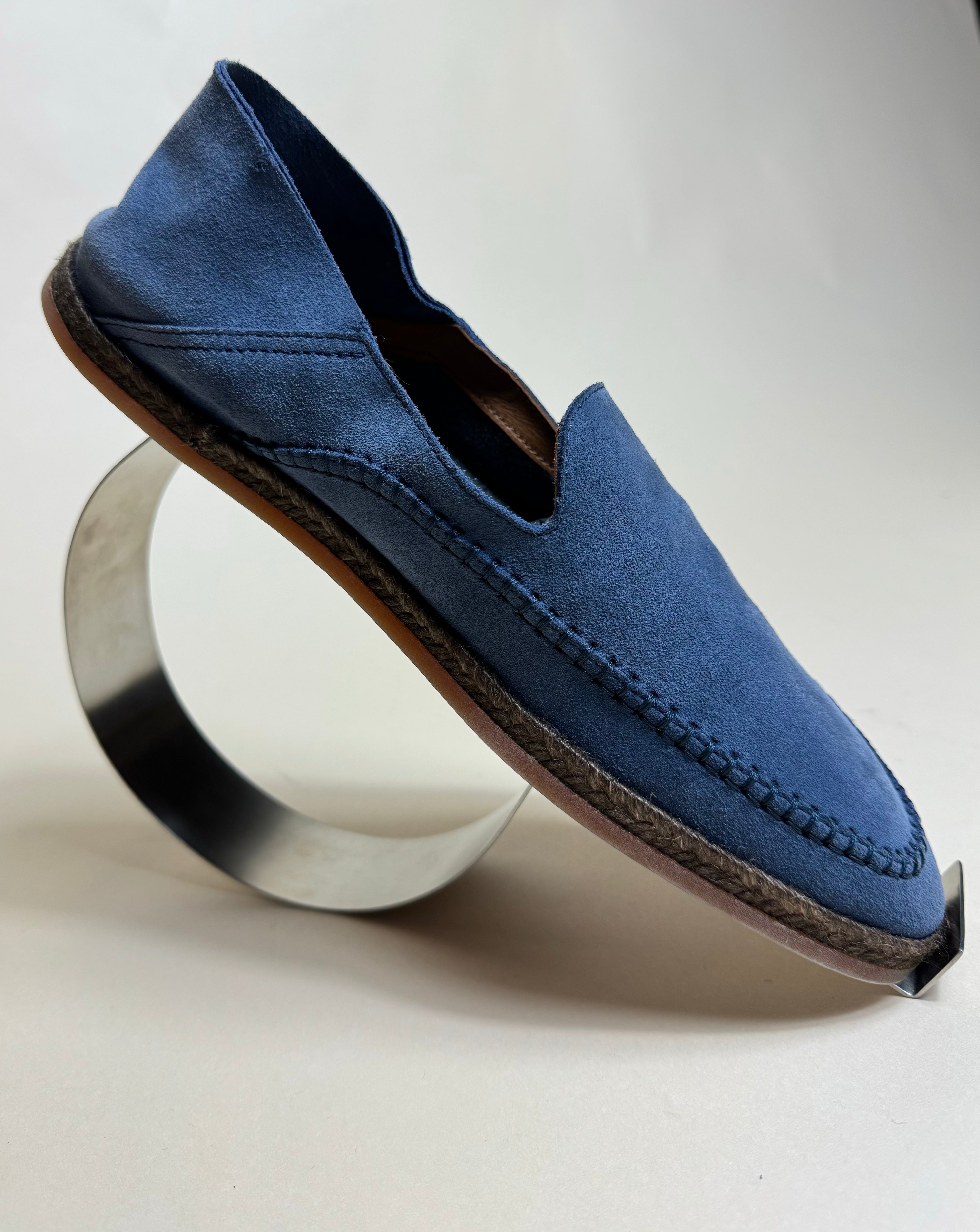 Nick Suede - Steel Blue | Gene Hiller Menswear