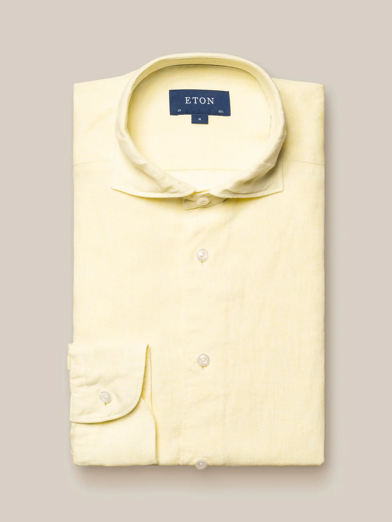 Linen Sport Shirt - Yellow