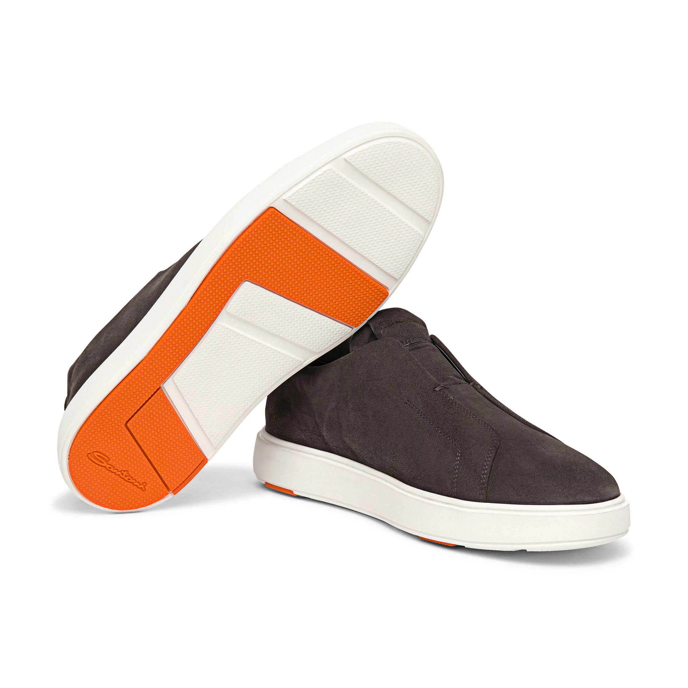 Gyan Slip Sneaker - Grey Suede | Gene Hiller Menswear