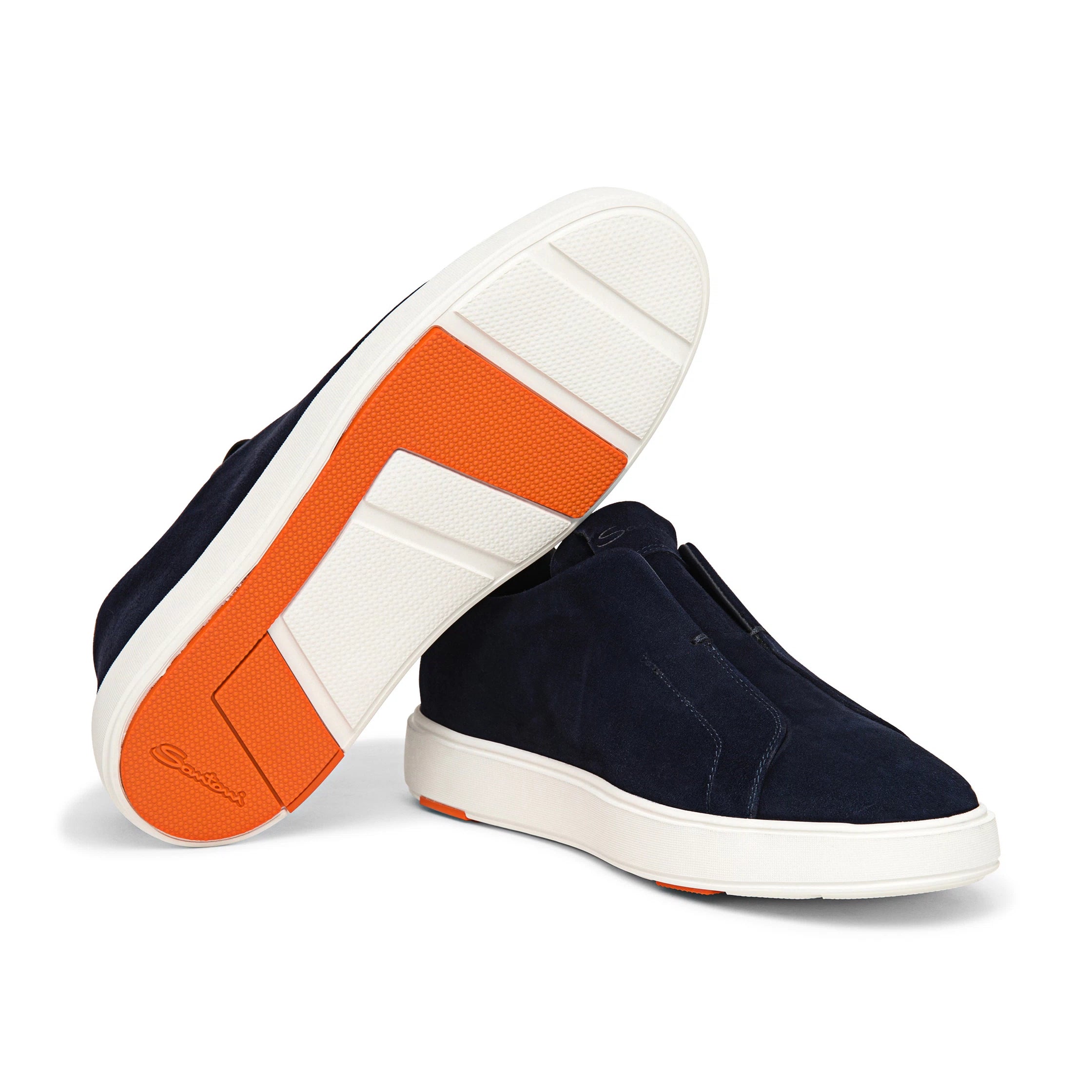Gyan Slip Sneaker - Navy Suede | Gene Hiller Menswear