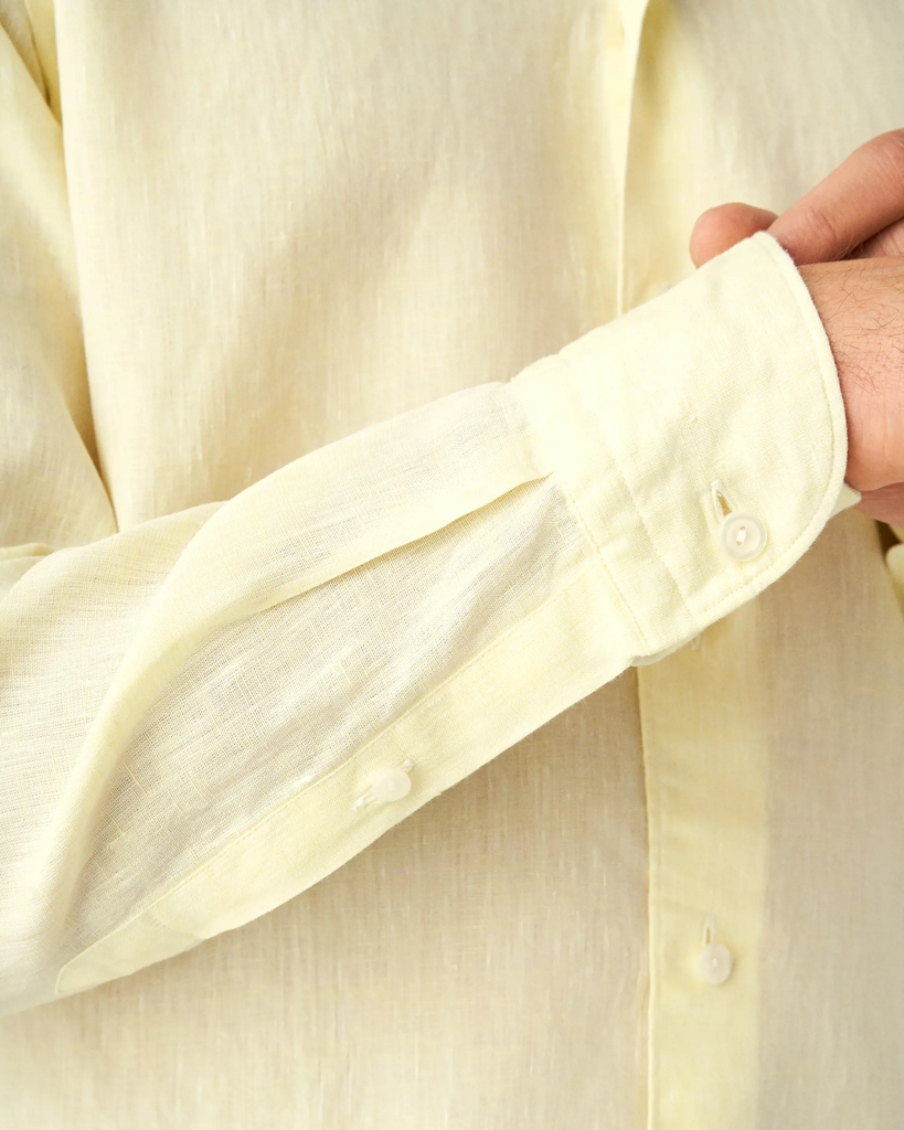 Linen Sport Shirt - Yellow
