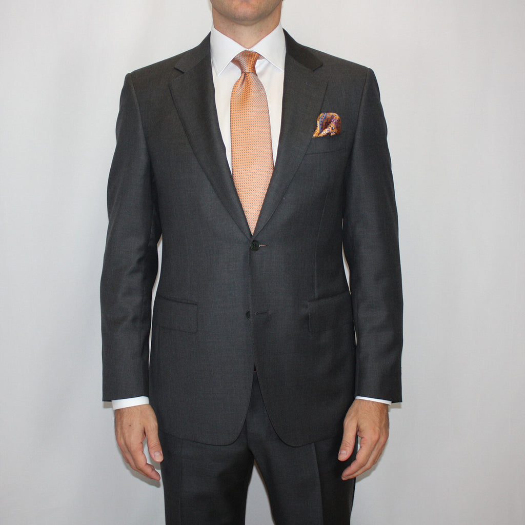 Charcoal Gray Wool Suit