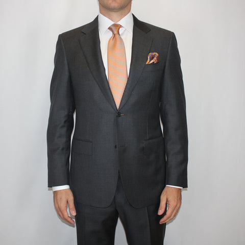 Gray Wool CANALI Suit Available at GENE HILLER Gene Hiller Menswear