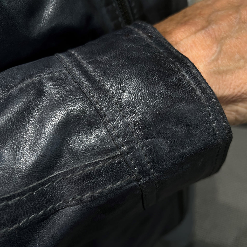 Gene Hiller Distressed Leather Jacket