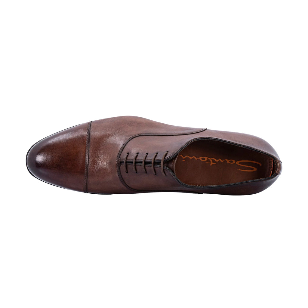 Santoni darian cap hot sale toe oxford