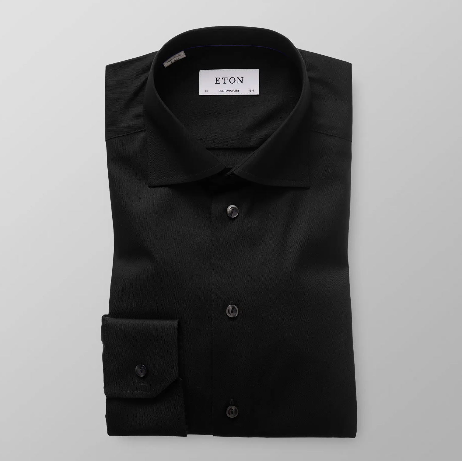 Black Signature Twill Shirt - ETON