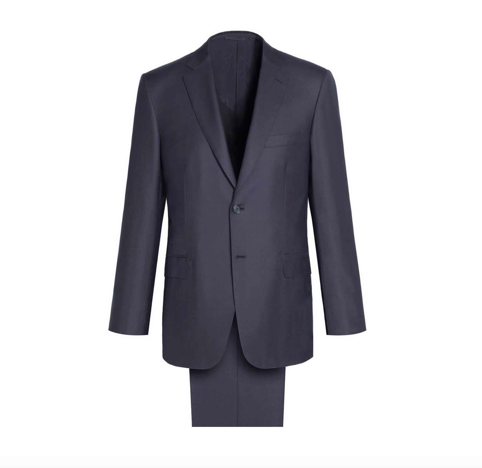Brioni ジャケット ダークネイビー　無地 ESSENTIAL' NAVY BLUE BRUNICO SUIT - BRIONI | Gene Hiller Menswear