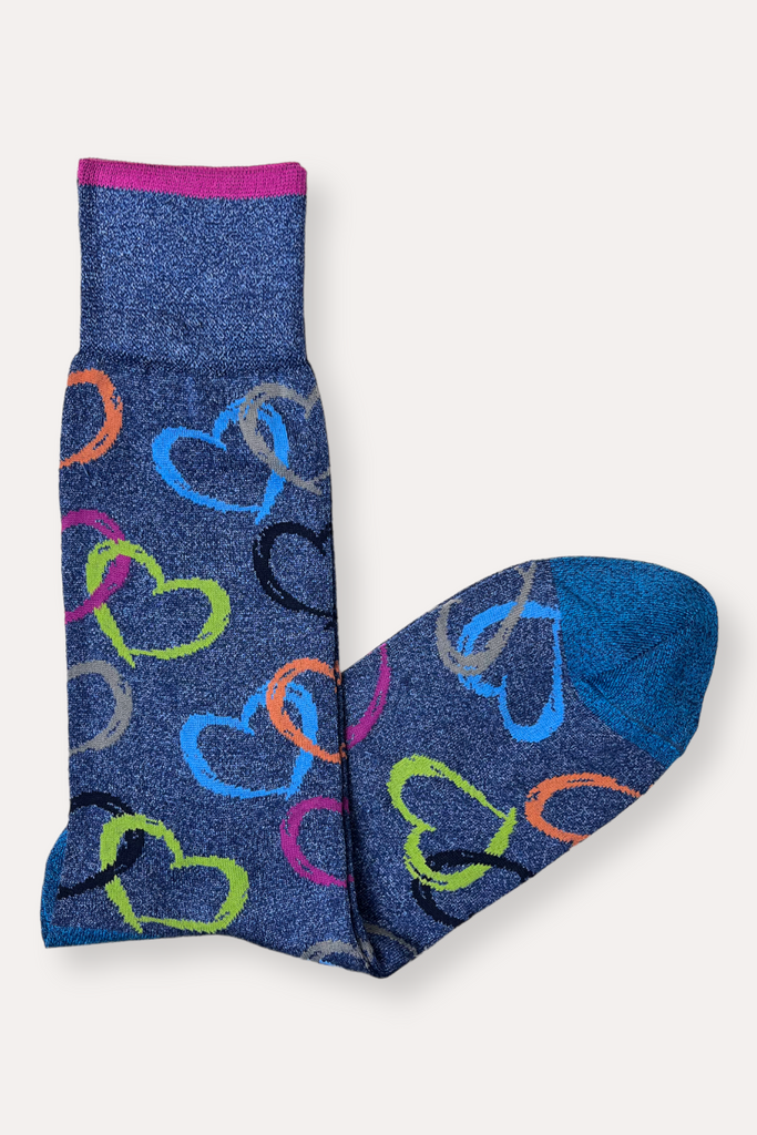 Valentine Lover Socks - Blue