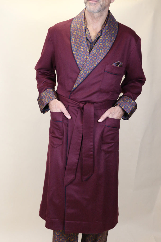 Brioni Men's Cotton-Cashmere Robe | Neiman Marcus